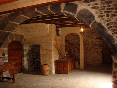 Entrada casa rural Olivan